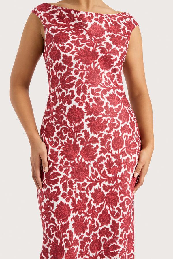Faithfull The Brand Ilride Maxi Dress Heuchera Print - Final Sale