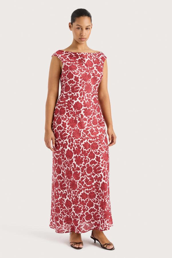 faithfull the brand Ilride Maxi Dress Heuchera Print - Final Sale