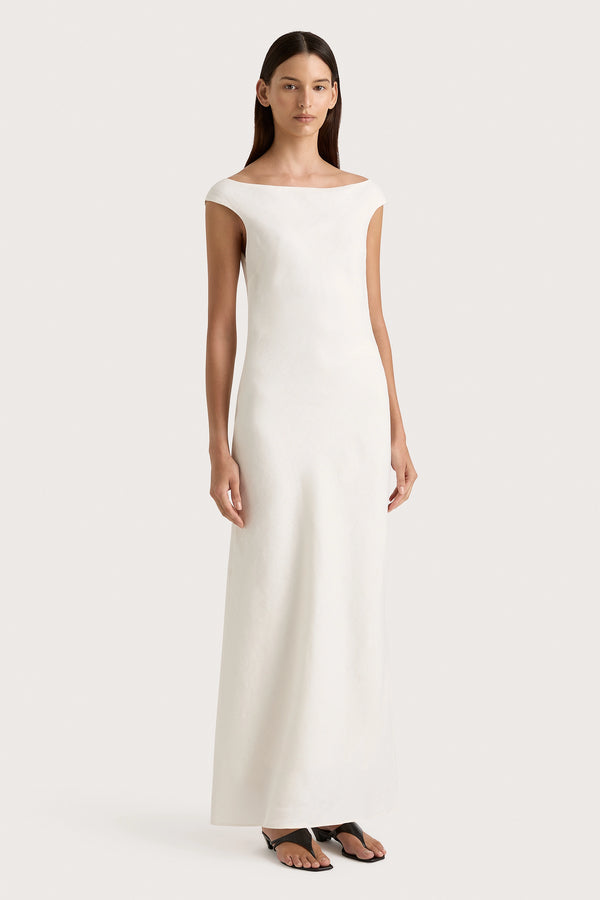 Faithfull The Brand Ilride Maxi Dress White - Final Sale
