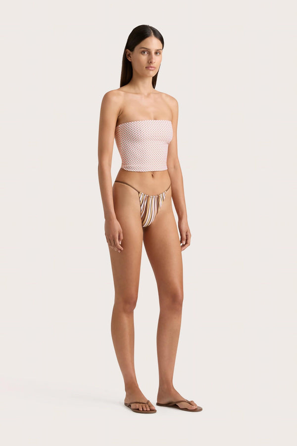Faithfull The Brand Jean Swim Top Oliander Blush - Final Sale