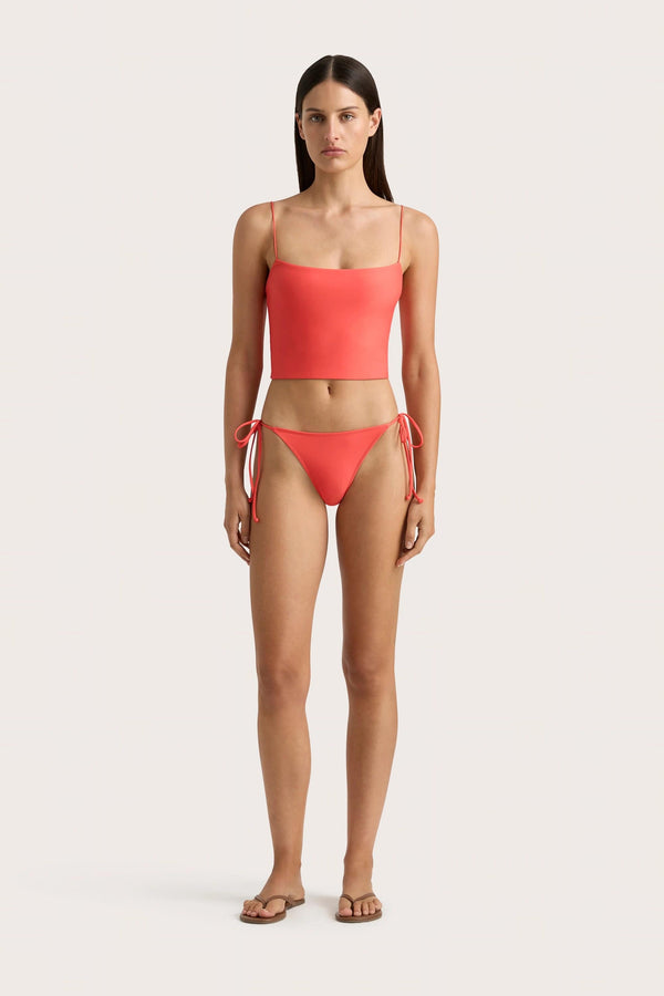 faithfull the brand Jean Swim Top Vermillion - Final Sale