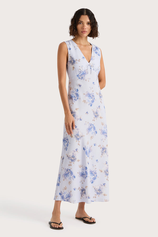 Faithfull The Brand Josephine Maxi Dress Leona Floral Lilac