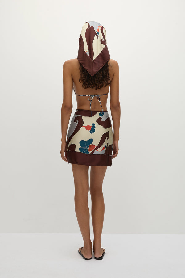 Faithfull The Brand Karys Mini Wrap Skirt Mandraki Floral