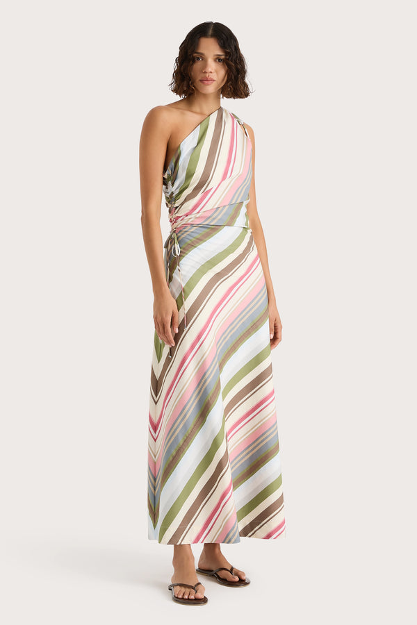 Faithfull The Brand Laureles Maxi Dress Meleu Stripe Multi
