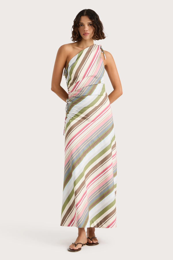 faithfull the brand Laureles Maxi Dress Meleu Stripe Multi