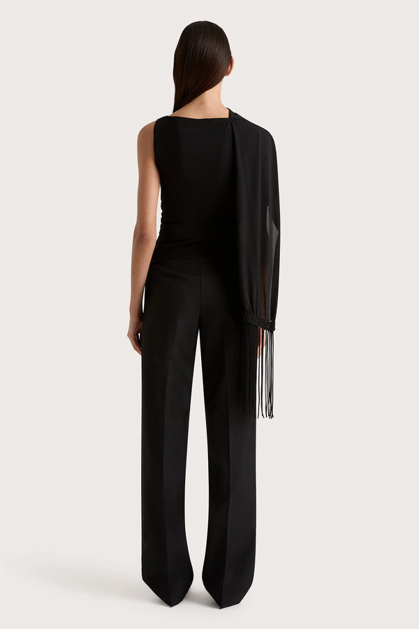 Faithfull The Brand Lena High Waisted Pant Black - Final Sale