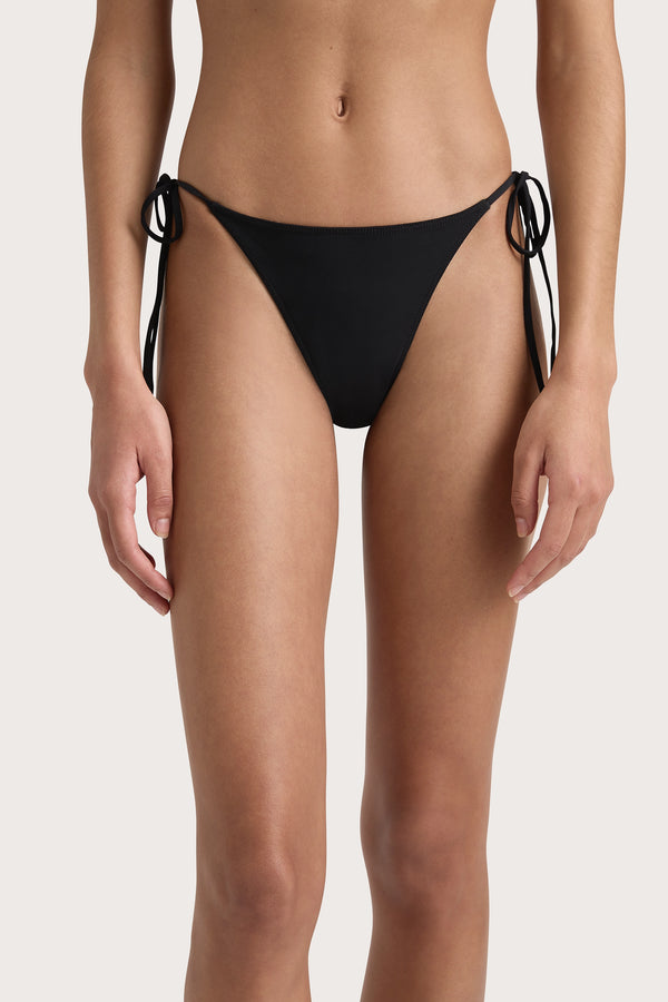 Faithfull The Brand Leo Bikini Bottom Black - Final Sale