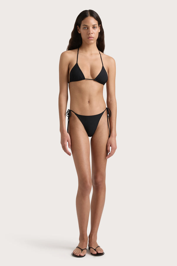 faithfull the brand Leo Bikini Bottom Black - Final Sale