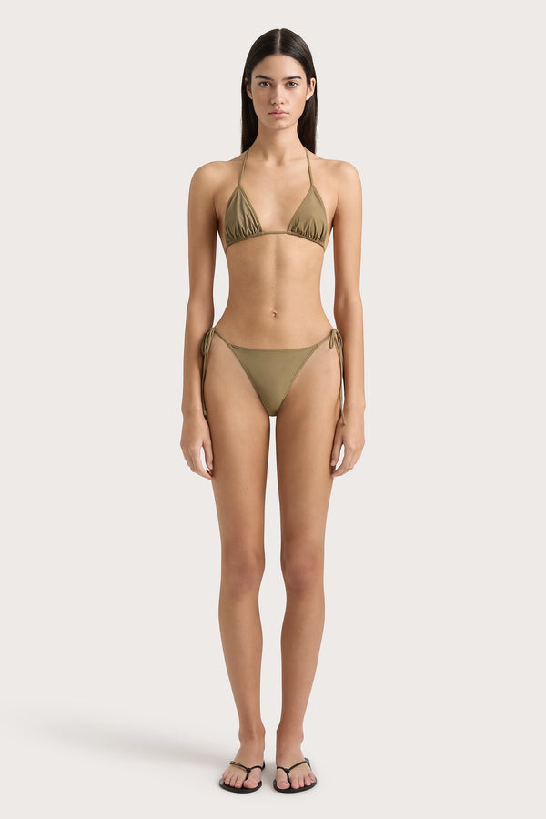 faithfull the brand Leo Bikini Bottom Khaki - Final Sale