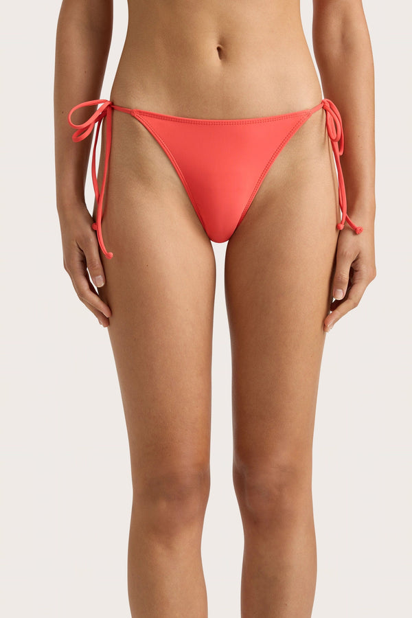 Faithfull The Brand Leo Bikini Bottom Vermillion - Final Sale