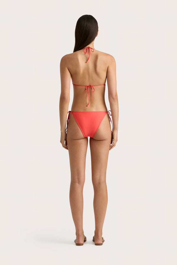 Faithfull The Brand Leo Bikini Bottom Vermillion - Final Sale