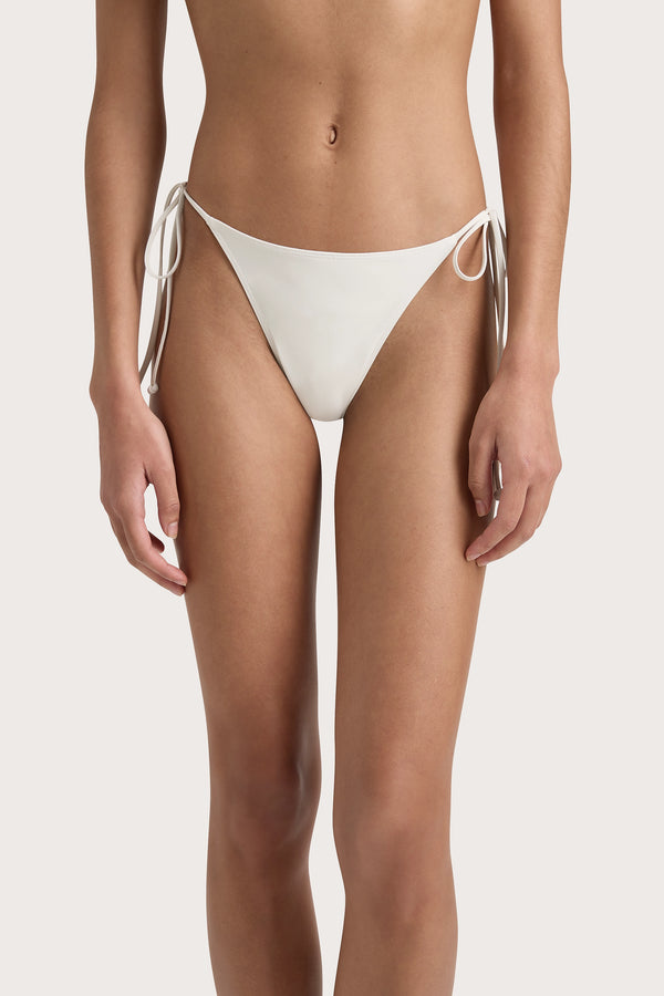 Faithfull The Brand Leo Bikini Bottom White - Final Sale