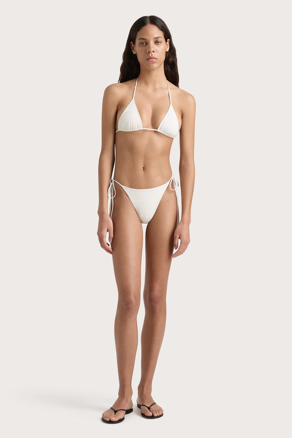 faithfull the brand Leo Bikini Bottom White - Final Sale