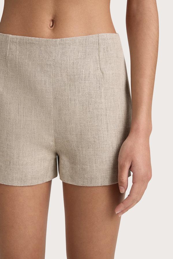 Faithfull The Brand Lila Mini Short Oatmeal - Final Sale