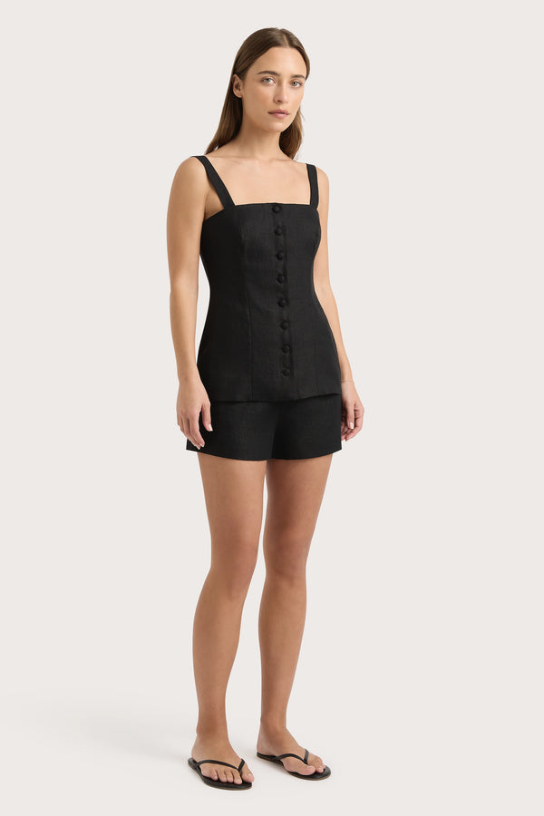 Faithfull The Brand Lila Mini Shorts Black - Final Sale