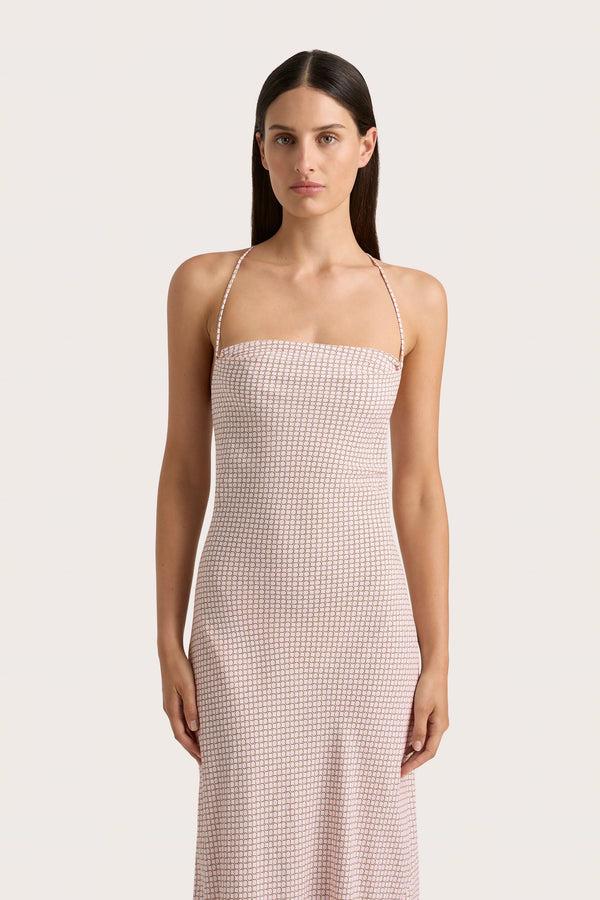 Faithfull The Brand Lusia Maxi Dress Oliander Blush - Final Sale