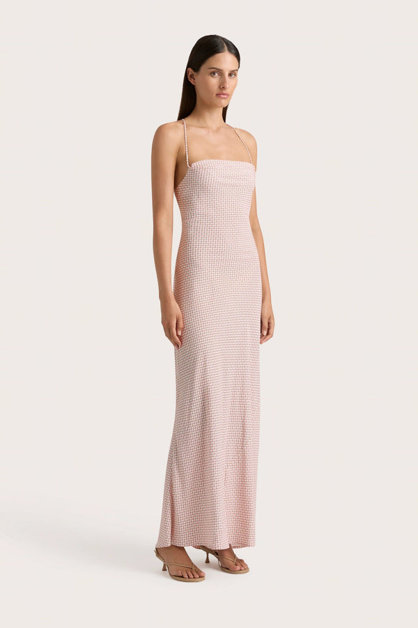 Faithfull The Brand Lusia Maxi Dress Oliander Blush - Final Sale