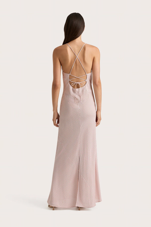 Faithfull The Brand Lusia Maxi Dress Oliander Blush - Final Sale