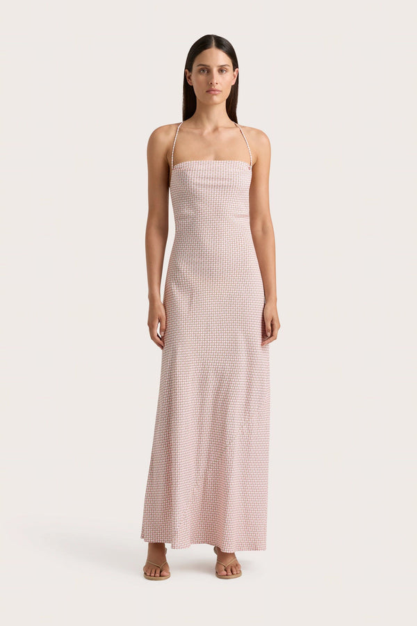 faithfull the brand Lusia Maxi Dress Oliander Blush - Final Sale