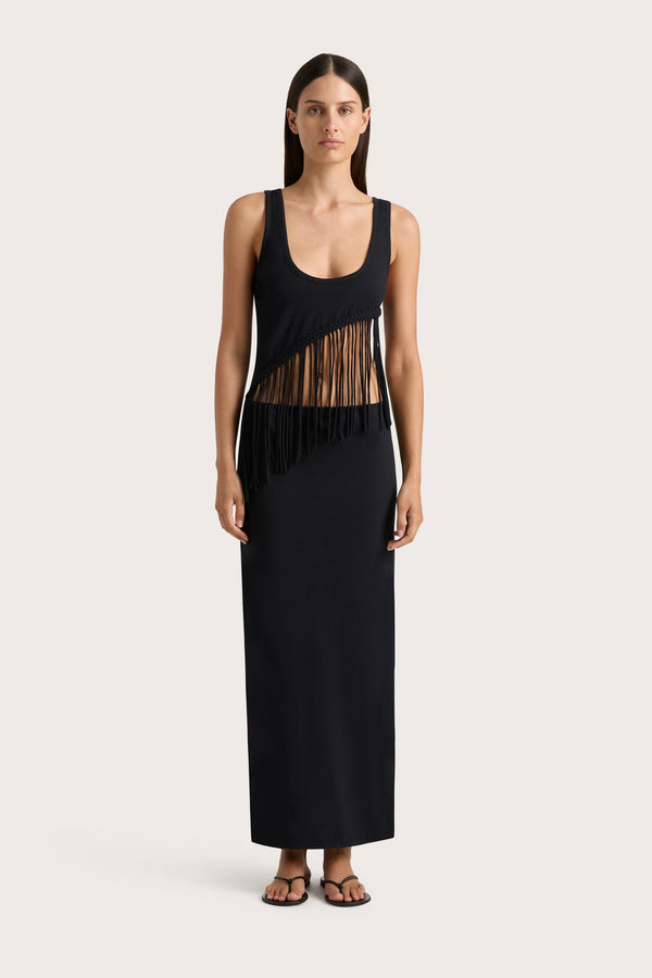 faithfull the brand Maceio Maxi Dress Black - Final Sale