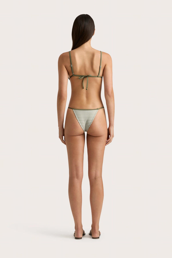 Faithfull The Brand Manon Bikini Top Oliander Khaki - Final Sale