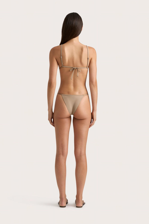 Faithfull The Brand Manon Bikini Top Taupe - Final Sale