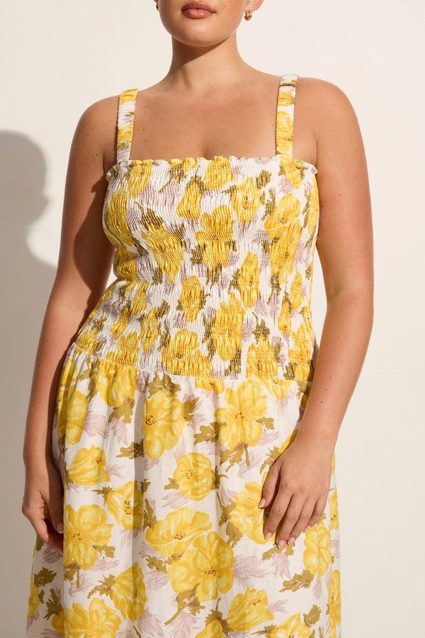 Faithfull The Brand Messina Midi Dress Isadora Floral - Final Sale