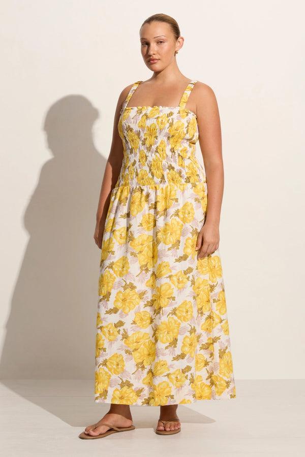Faithfull The Brand Messina Midi Dress Isadora Floral - Final Sale