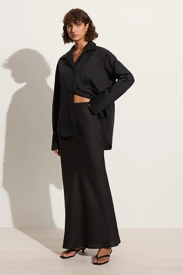 Faithfull The Brand Mirabella Shirt Black - Final Sale