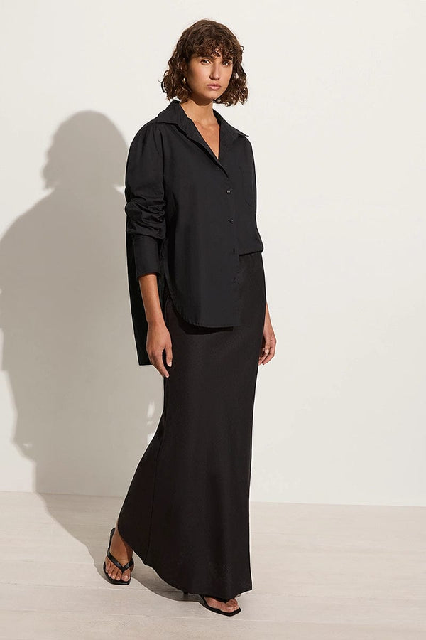 Faithfull The Brand Mirabella Shirt Black - Final Sale
