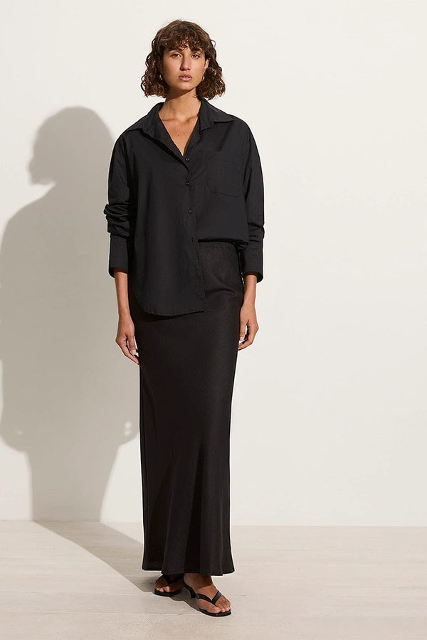 faithfull the brand Mirabella Shirt Black - Final Sale