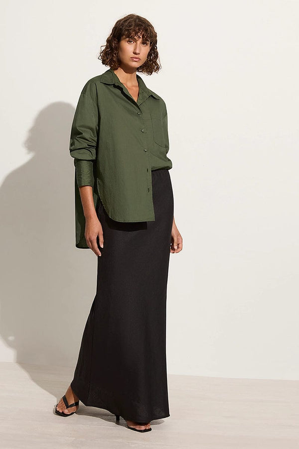 Faithfull The Brand Mirabella Shirt Pine - Final Sale