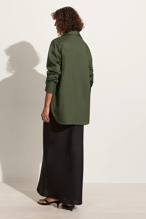 Faithfull The Brand Mirabella Shirt Pine - Final Sale