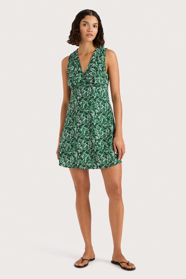 faithfull the brand Nadja Mini Dress Oak - Final Sale