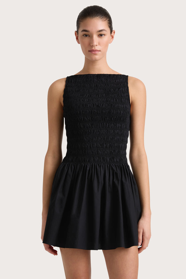 Faithfull The Brand Noa Mini Dress Black - Final Sale