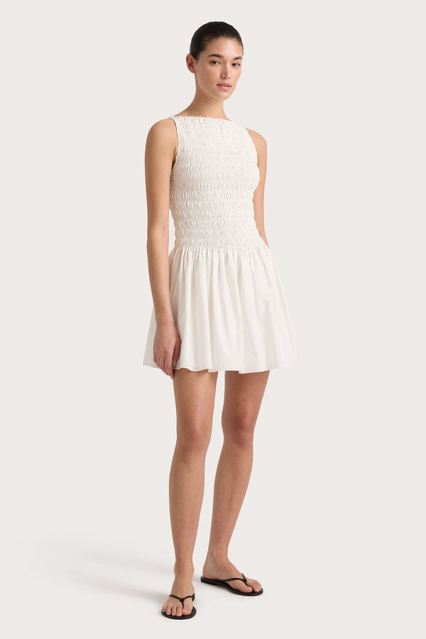 Faithfull The Brand Noa Mini Dress White - Final Sale