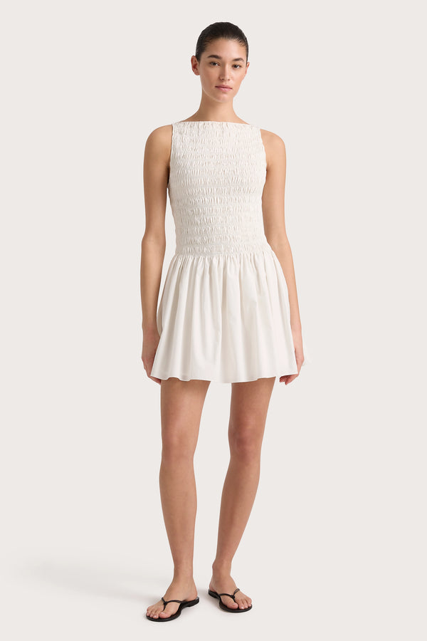 faithfull the brand Noa Mini Dress White - Final Sale