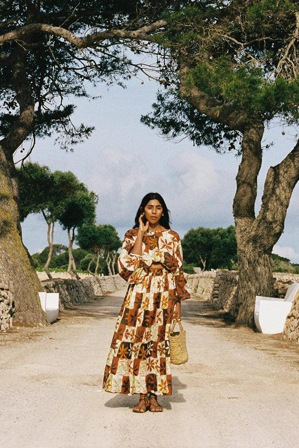 Faithfull The Brand Oliveira Skirt Tobago Floral - Final Sale