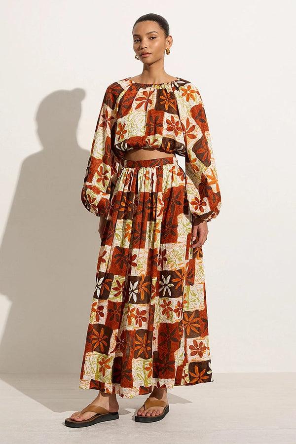 faithfull the brand Oliveira Skirt Tobago Floral - Final Sale