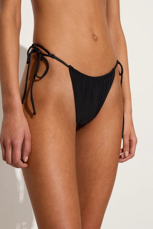 Faithfull The Brand Pacific Bikini Bottoms Black - Final Sale