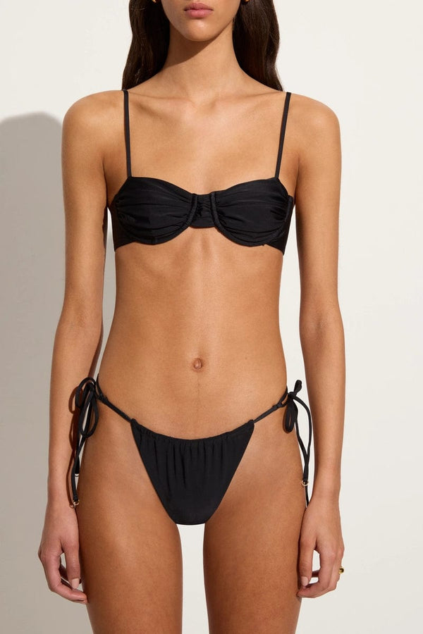 Faithfull The Brand Pacific Bikini Bottoms Black - Final Sale
