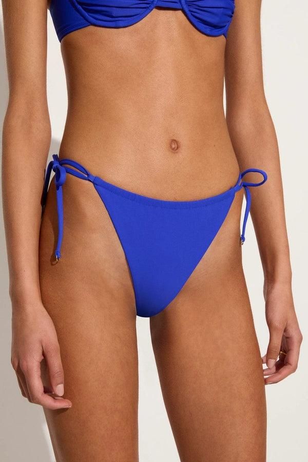 Faithfull The Brand Pacific Bikini Bottoms Cobalt - Final Sale