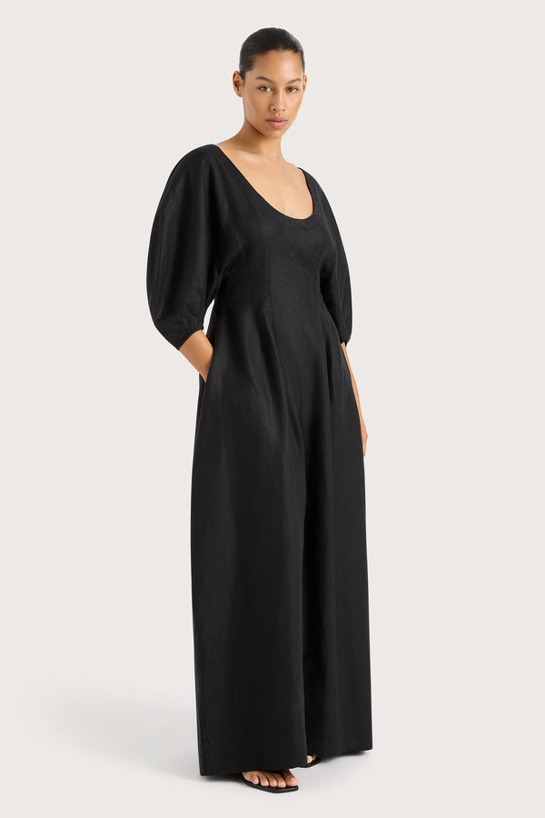 Faithfull The Brand Raynara Maxi Dress Black - Final Sale