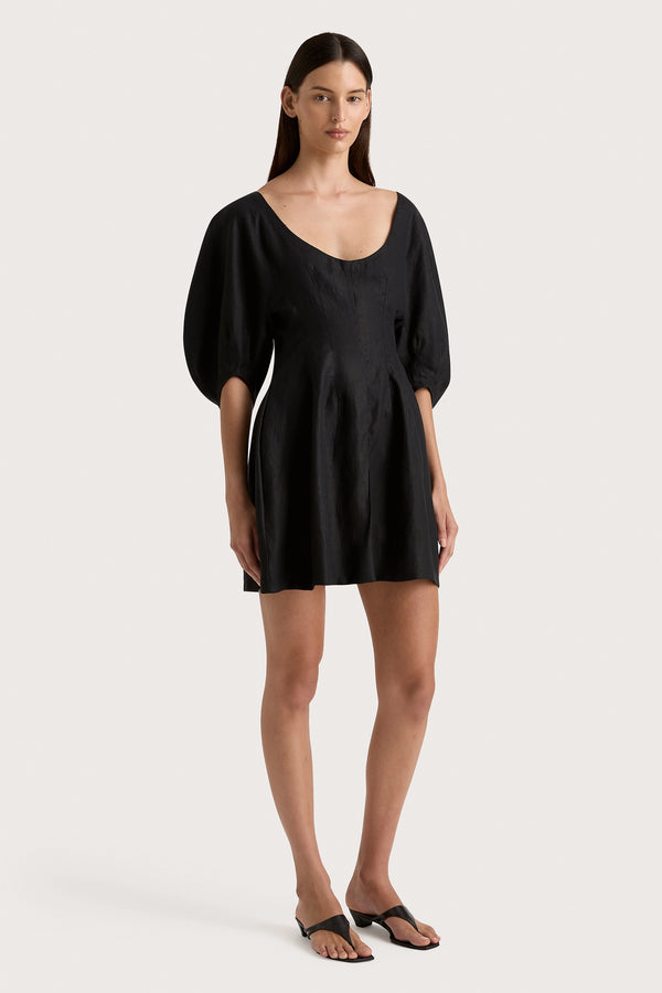 Faithfull The Brand Raynara Mini Dress Black - Final Sale