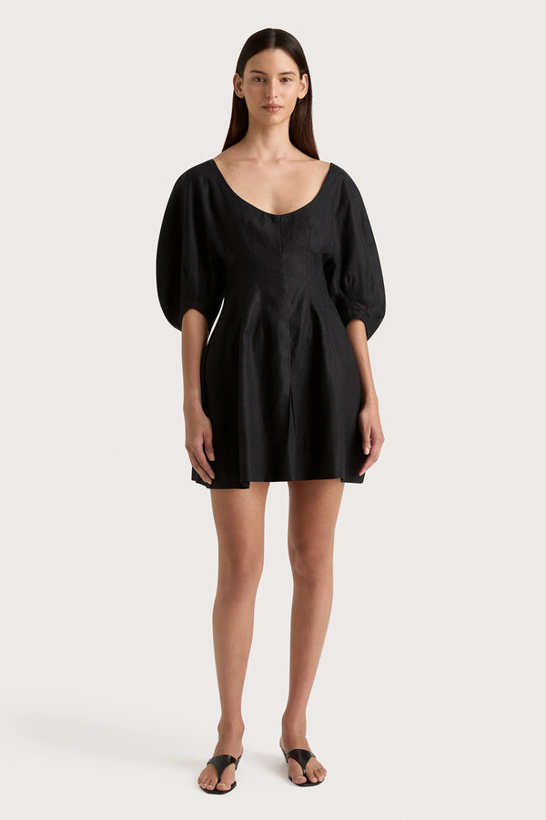 faithfull the brand Raynara Mini Dress Black - Final Sale