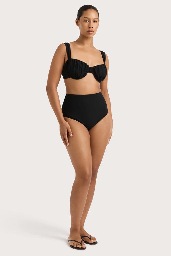 Faithfull The Brand Reyes Bikini Bottom Black - Final Sale