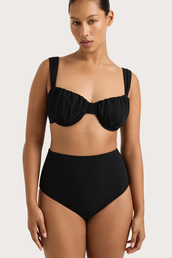 Faithfull The Brand Reyes Bikini Bottom Black - Final Sale
