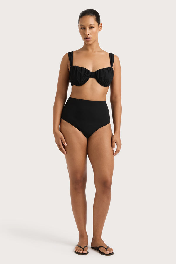 faithfull the brand Reyes Bikini Bottom Black - Final Sale
