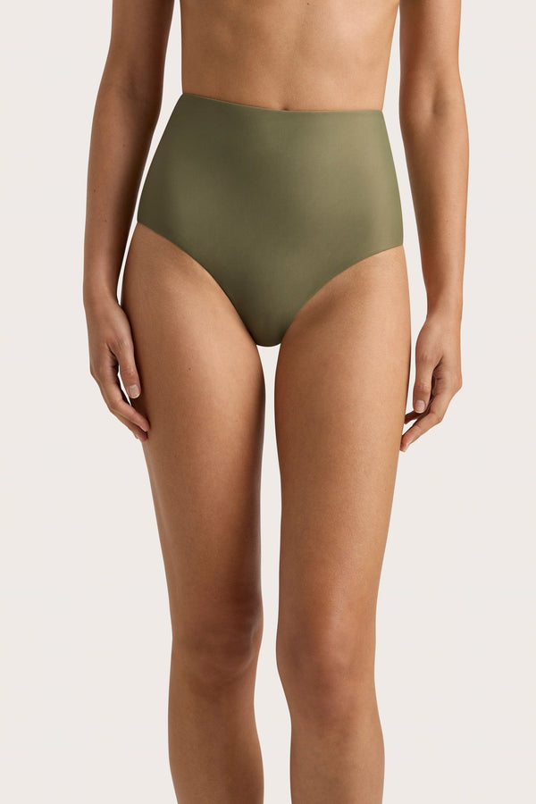Faithfull The Brand Reyes Bikini Bottom Khaki - Final Sale