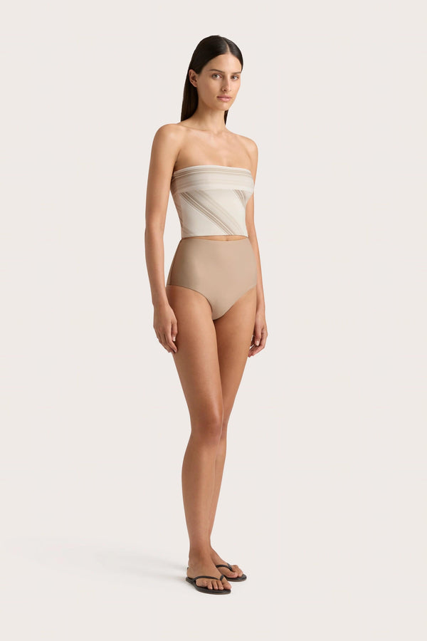 Faithfull The Brand Reyes Bikini Bottom Taupe - Final Sale